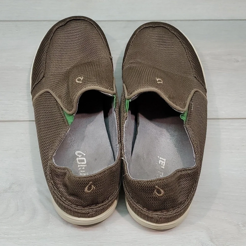 Olukai Mens Nohea Mesh Loafer Slip on shoes sz 9.5